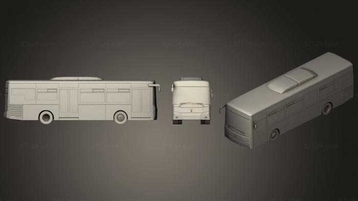 Автомобили и транспорт (Городской автобус, CARS_0367) 3D модель для ЧПУ станка